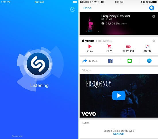 Add Shazam to Apple Music