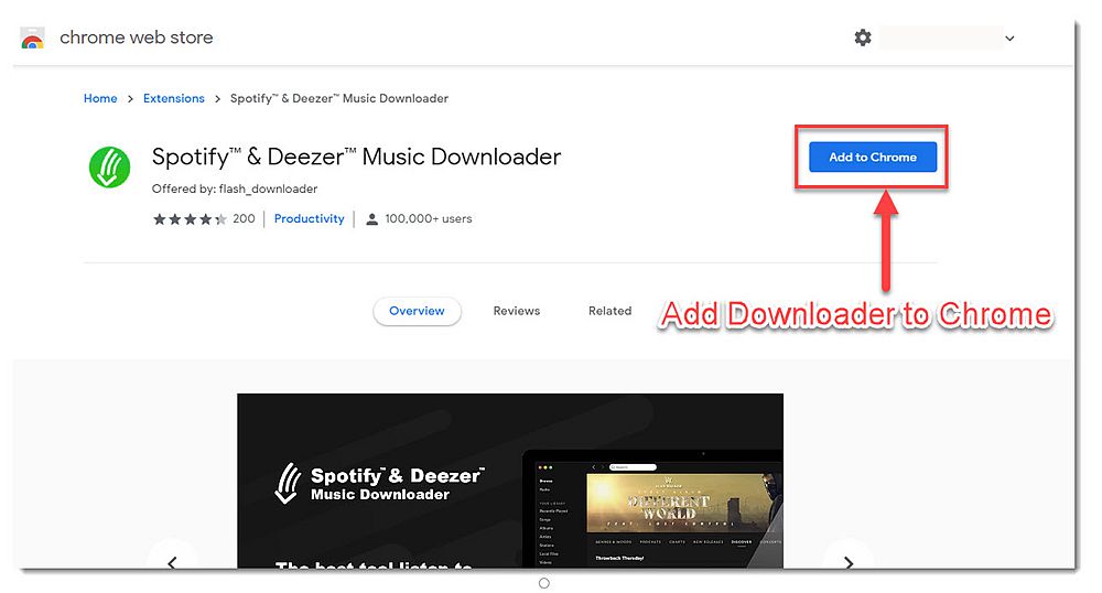 Add Spotify Deezer Music Downloader