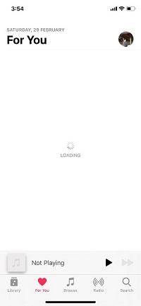 Apple Music Is Stuck at Loading Library