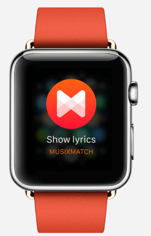 Musixmatch App on Apple Watch