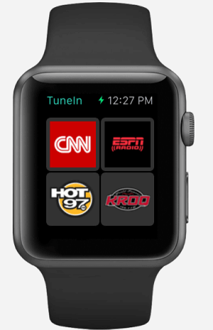 TuneIn Radio App on Apple Watch