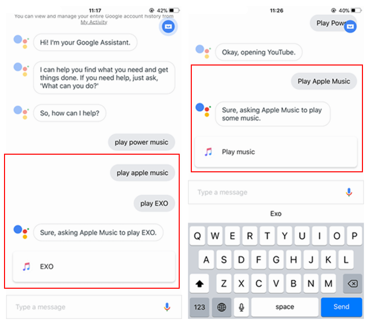 Ask Google Assistant to Play Apple Music