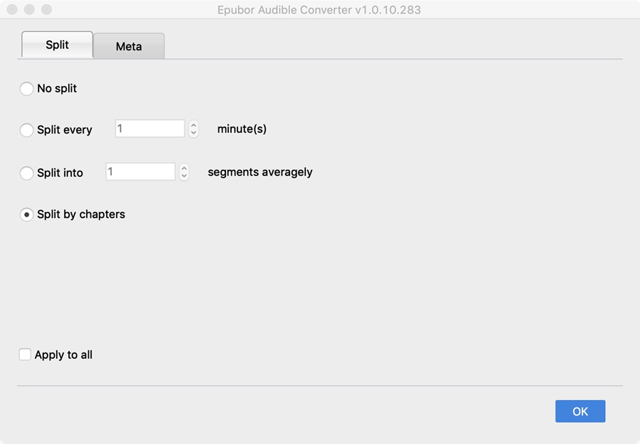 Split Audiobook into Chapters