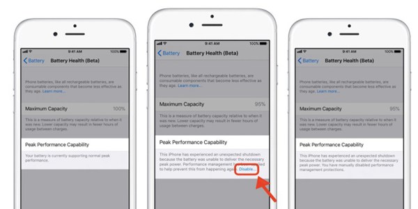 Battery Health Beta iOS 11.3