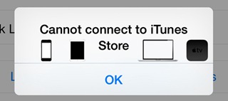 Cannot Connect to iTunes Store