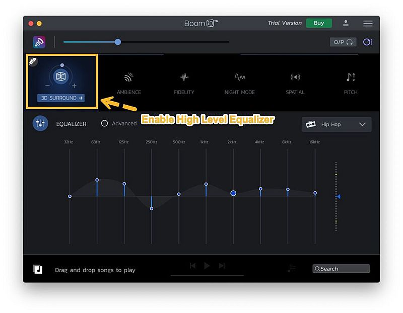 Choose High Level Equalizer