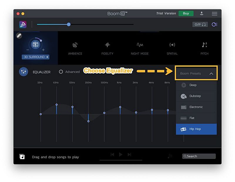 Выберите Spotify Equalizer