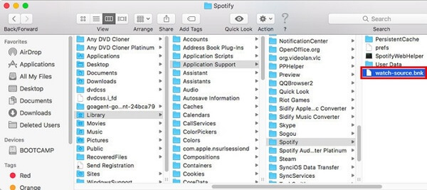 Clear Spofity Local File Cache from Mac