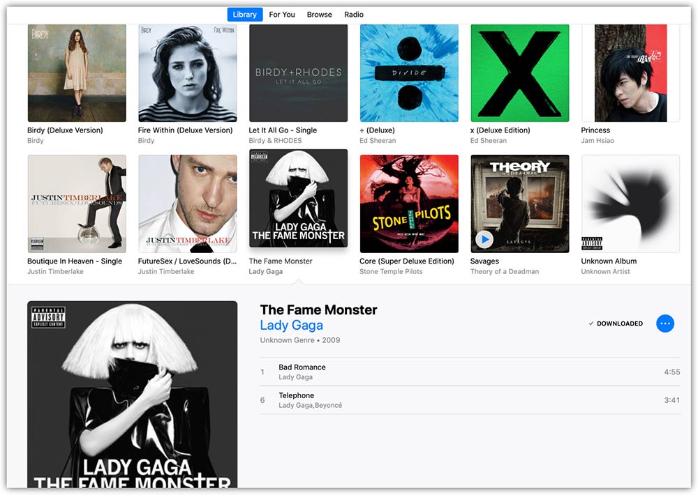 Arreglar el Apple Music Album Splits Up