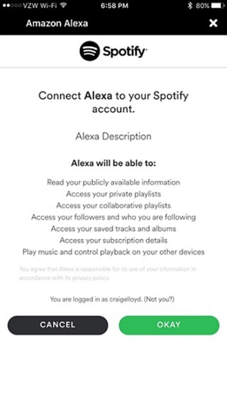 Connect Alexa to Spotify