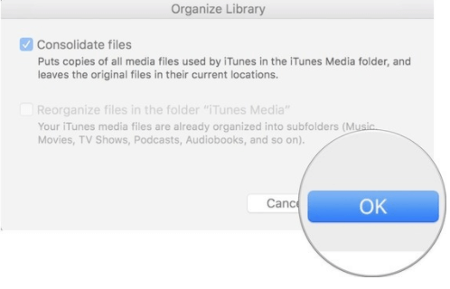 Consolidar archivos de iTunes
