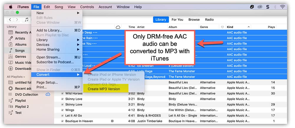 Convert iTunes Playlist to MP3