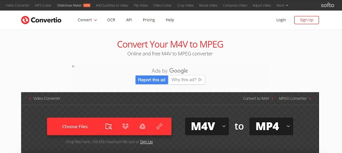 Montón de Aflojar O Convertidor de M4V a MP4 en línea: Convierta M4V a MP4 en línea