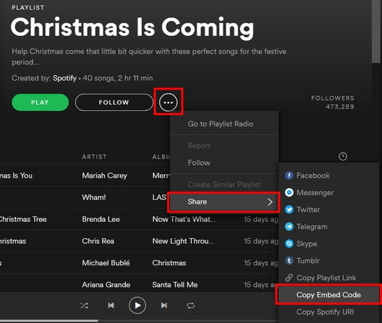 How to embed Spotify content to your app