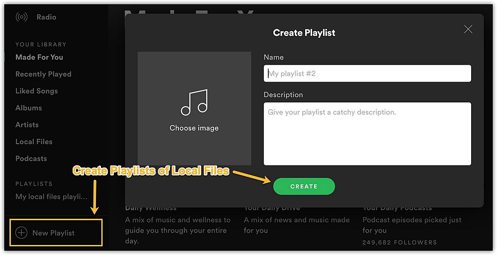 Create Playlist for Local Files on Mac