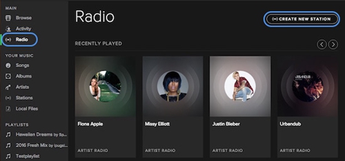 Aap min Licht How to Create Your Own Spotify Radio Stations