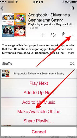 Descargue Apple Music en iOS 11 antes