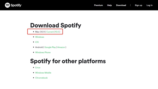 Download Spotify on Mac