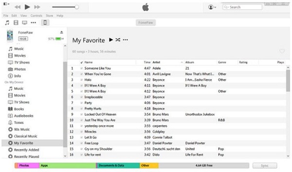 Export Playlists from iTunes to PC