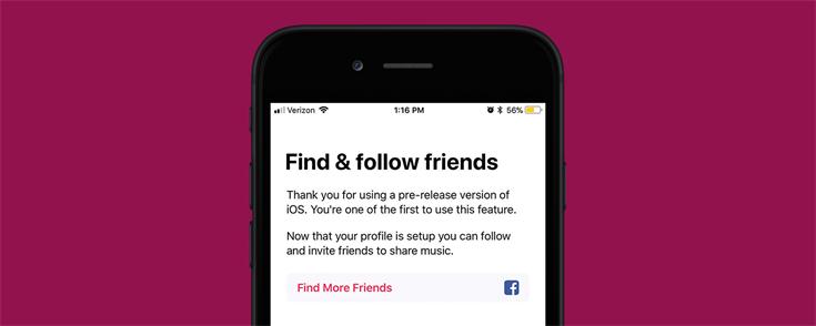 Find More Friends in Apple Music