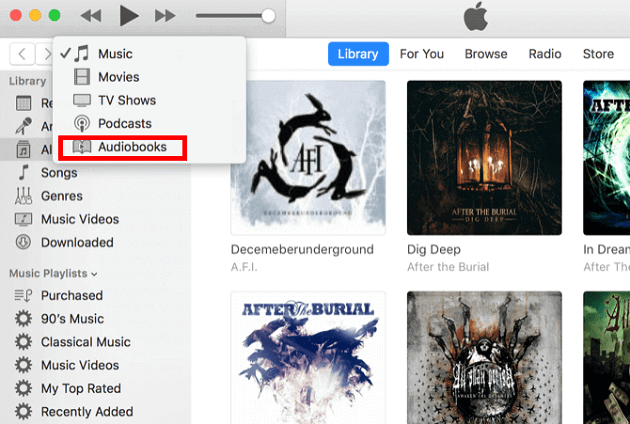 iTunes Audiobooks Store