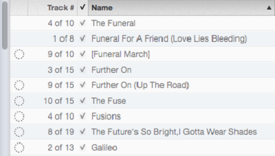 iTunes Songs Greyed Out