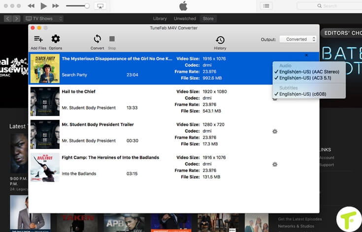 Select Output Settings