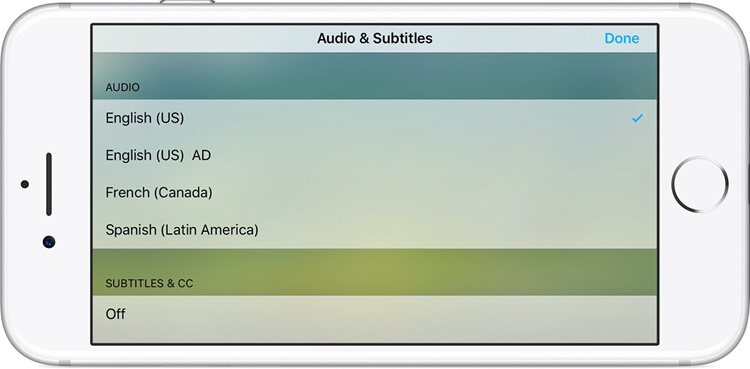 Enable iTunes Subtitles on iPhone