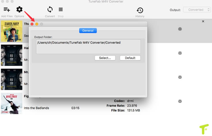 M4V Converter Options on 
Mac