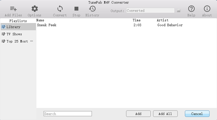 MAV Converter Windows Add 
File