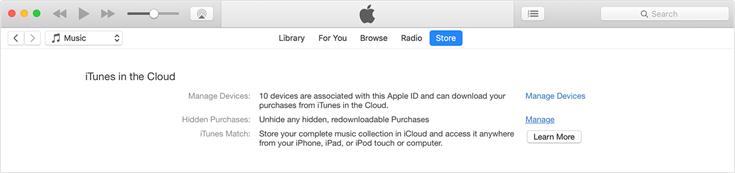 Manage the Hidden Purchases in iTunes