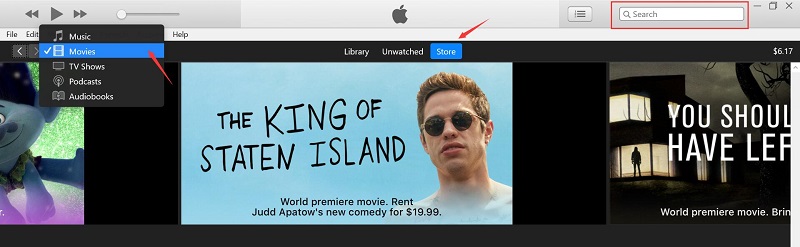 Movies on iTunes Store