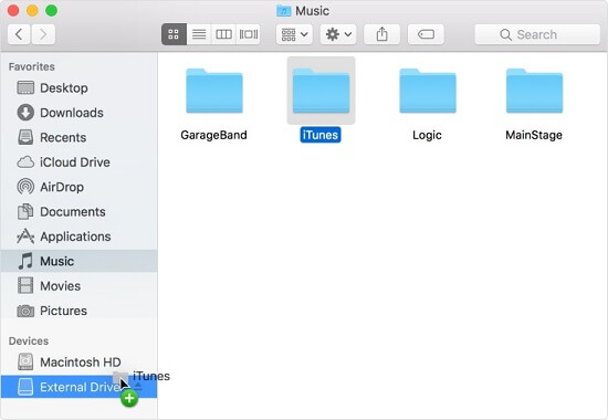Music iTunes Library Backup External Drive
