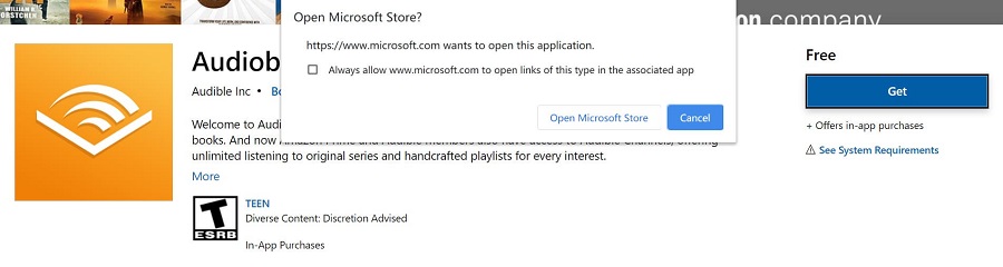 Open Microsoft Store