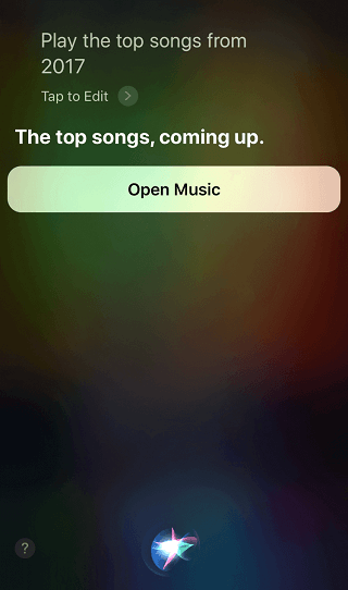 Reproducir las mejores canciones de 2017 en Siri
