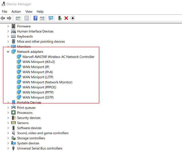 Reinstall Adapter