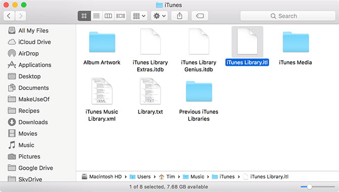 Rename iTunes Library ITL