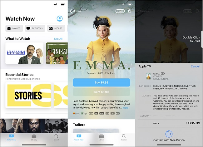 Rent iTunes Movies Offline on iPhone