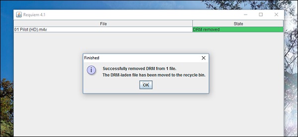 Use Requiem to Remove DRM from iTunes M4V Movies