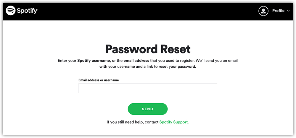 log out spotify