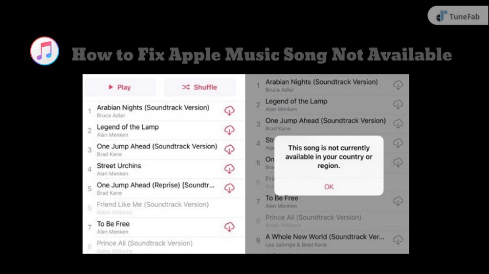 La canción de Apple Music no está disponible en su país o región