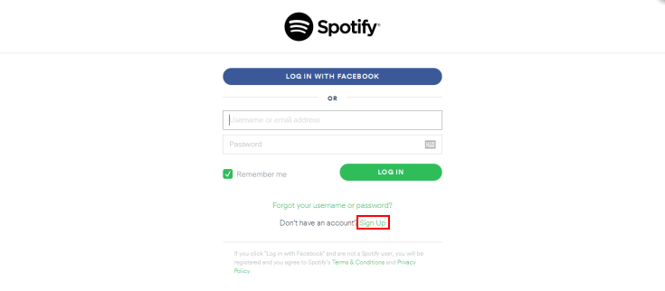 Sign Up for Your Spotify Account