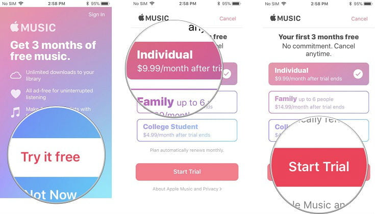 Sign Up to Apple Music on iPhone