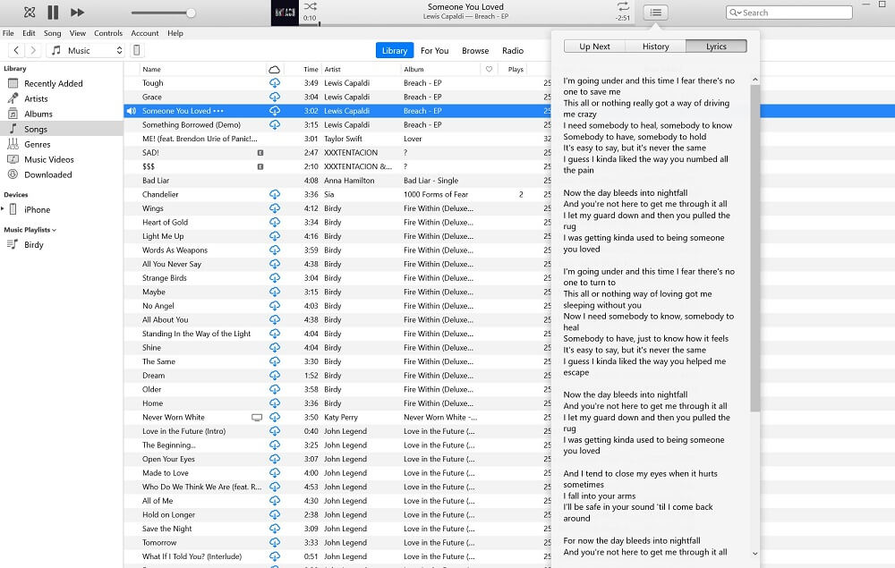 Apple Music Lyrics on Windows PC