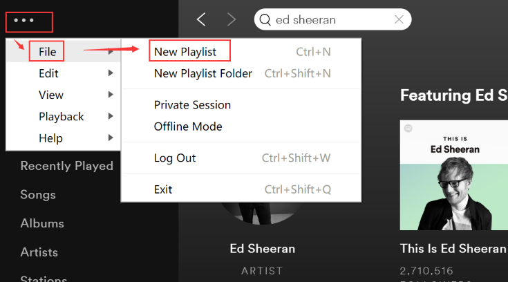 Spotify Add New Playlist