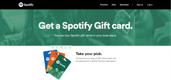 spotify premium gift card Stock Photo - Alamy