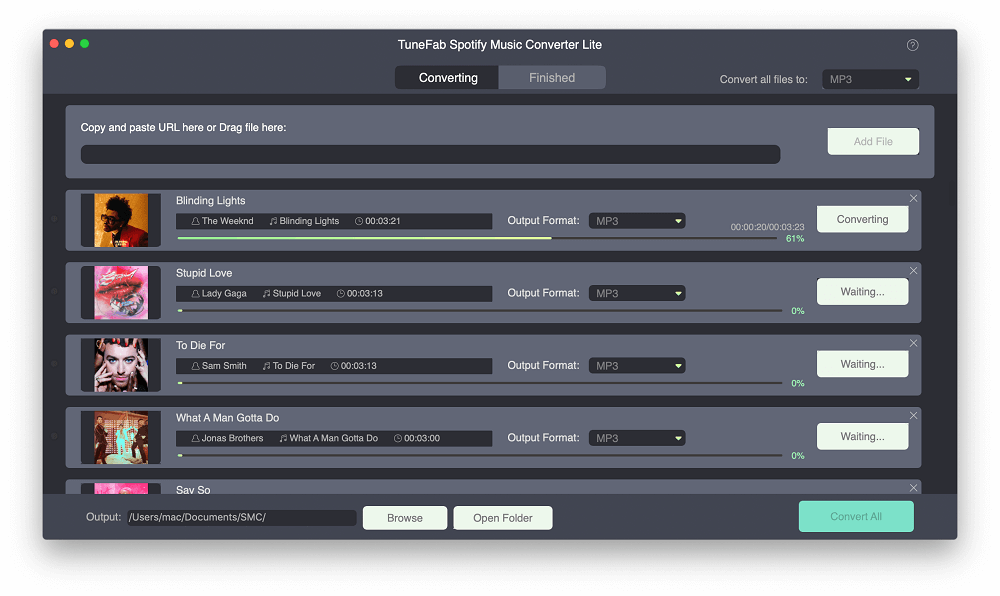 Select Output Folder