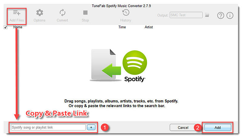 Add Spotify Music to Converter