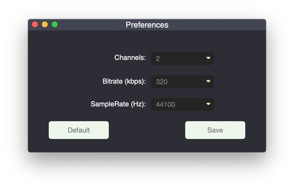 Adjust Output Format