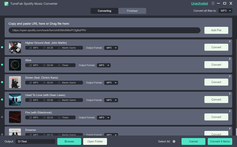 Choose Output Folder